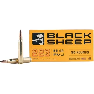 Black Sheep 223 Remington Ammo 62 Grain Full Metal Jacket Box of 50