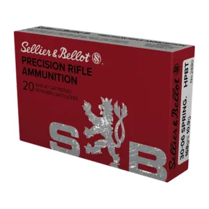 Sellier & Bellot Match 30-06 Springfield Ammo 168 Grain Jacketed Hollow Point Box of 20