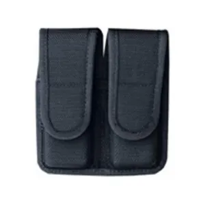 Bianchi 7302 Double Magazine Pouch Colt Mustang, Sig Sauer P230, Walther PPK Hidden Snap Closure Nylon Black