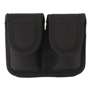 Bianchi 7301 Speedloader Pouch Medium Frame Revolver Hidden Snap Closure Nylon Black