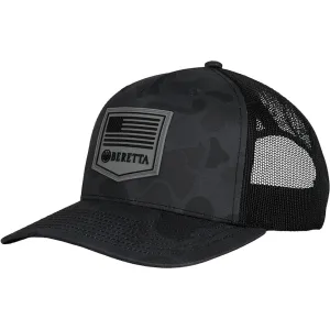 Beretta Men's PM Trucker Hat Black Camo One Size Fits Most