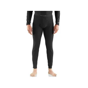 Carhartt Men's Force Midweight Waffle Base Layer Pants Black Medium