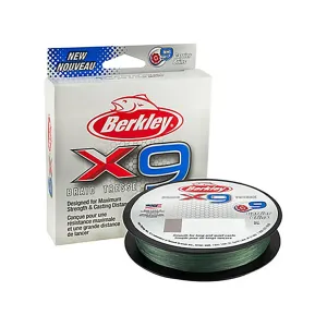 Berkley X9 Braided Fishing Line 30lb 330yd Low-Vis Green