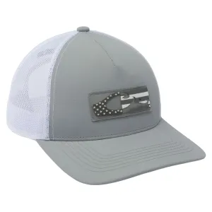 Drake Men's Americana Flag Hat Light Gray/White One Size Fits Most