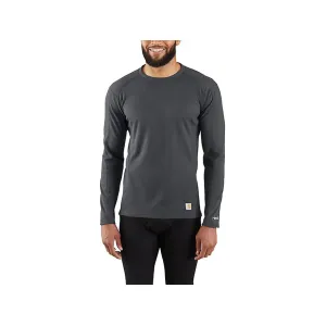 Carhartt Men's Force Midweight Waffle Long Sleeve Base Layer Shirt Shadow Medium