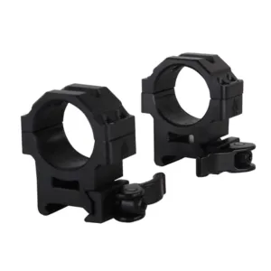 UTG Max Strength Tactical 4 Hole QD Picatinny 30mm Scope Rings Matte Black Medium