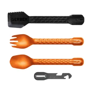 Gerber ComplEAT Lightweight Utensil Set Orange