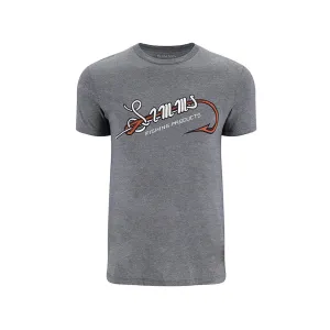 Simms Men's Hook & Loop Short Sleeve Crew Neck T Shirt Athletic Heather XL