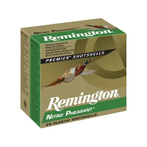 Remington Nitro Pheasant 20 Gauge Ammo 2-3/4" #5 Copper Plated Lead Shot 1 oz Box of 25