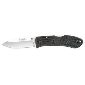 KA-BAR Dozier Hunter Pocket Knife 3" D2 Stainless Steel Drop Point Blade Black Zytel Handle Black