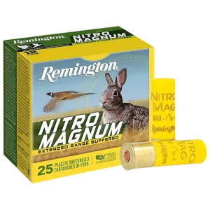 Remington Nitro Magnum 20 Gauge Ammo 2-3/4" #4 Lead Shot 1-1/8 oz Box of 25