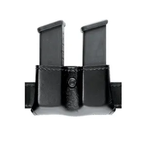 Safariland 079 Snap-On Double Magazine Pouch 1-3/4" Colt Government 380, Mustang, S&W Sigma 380, Walther PP, PPK, PPK/S Polymer Fine-Tac Black