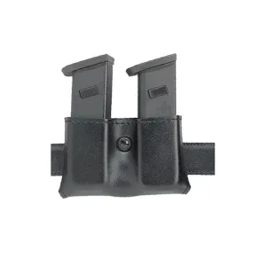 Safariland 079 Snap-On Double Magazine Pouch 1-3/4" for Glock 17, 19, 22, 23, 26, 27, 34, 35, Beretta 8045F, HK USP 9C, 40C, Sig P229, SP2340, S&W Sigma Polymer Fine-Tac Black