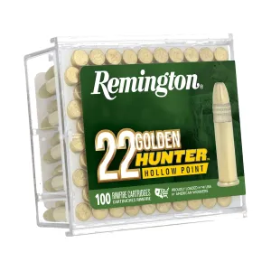 Remington Golden Hunter 22LR Ammo 40 Grain Plated Hollow Point Case of 5000 (50 Boxes of 100)