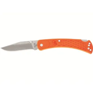 Buck Knives 110 Slim Select Pocket Knife 3.75" Clip Point 420HC Satin Blade Glass Reinforced Nylon (GRN) Handle Blaze Orange