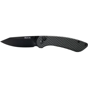 Buck Knives 743 Mini Sovereign Folding Knife 2.625" Modified Clip Point 7Cr17MoV Titanium Blade Stainless Steel Handle Black
