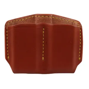 Gould & Goodrich Single Stack Double Magazine Pouch Leather Brown