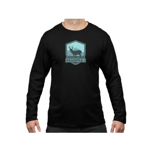 Magpul Men's Sunrise Long Sleeve Crew Neck T Shirt Black Large