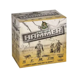 Hevi-Shot Hevi-Hammer Waterfowl 12 Gauge Ammo 3" BB Steel & Bismuth Shot 1-1/4 oz Box of 25
