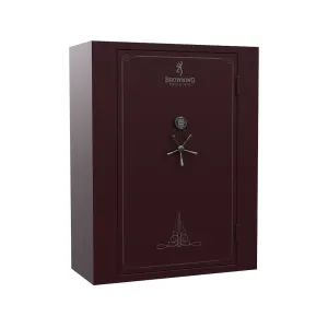Browning Silver Fire Resistant Tall 65 Gun Safe with Black Chrome Electronic Lock Black Cherry