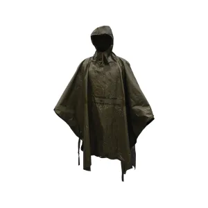 Military Surplus German Poncho Grade 2 Waterproof Olive Drab