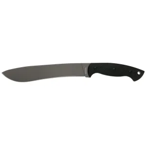 Browning Bush Craft Camp Fixed Blade Knife 9" Drop Point 3Cr13Mov Titanium Blade Polymer Handle Black