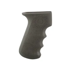 Hogue Rubber OverMolded AK-47, AK-74 Pistol Grip with Storage Kit Synthetic Olive Drab
