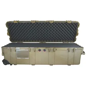 Pelican 1740 Scoped Rifle Case with Solid Foam Insert and Wheels 44" Polymer Desert Tan
