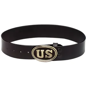 Triple K 48 Civil War Gun Belt Large 38-43" Leather Black