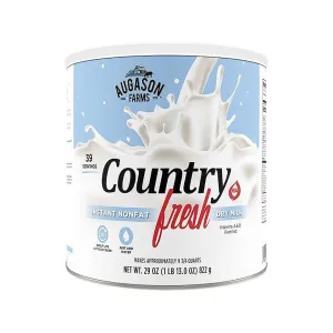 Augason Farms Country Fresh 100% Real Instant Nonfat Dry Milk 1 lb