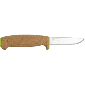 Morakniv Floating Knife Fixed Blade Knife 3.81" Drop Point Stainless Satin Blade Cork Handle Tan