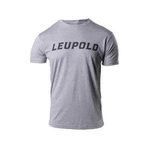 Leupold Men's Wordmark Short Sleeve Crew Neck T Shirt Graphite Heather XL