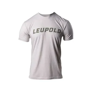 Leupold Men's Wordmark Short Sleeve Crew Neck T Shirt Sand Large
