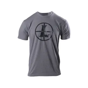 Leupold Men's Distressed Reticle Short Sleeve Crew Neck T Shirt Heather Gray 2XL