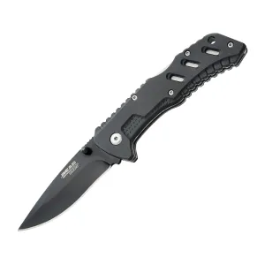 Bear & Son 61117 Folding Knife 3" Drop Point 440 Black Blade Zytel Handle Black