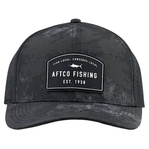 AFTCO Men's Deuce Hat Black Storm Camo One Size Fits Most
