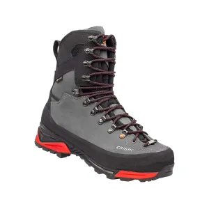Crispi Boots Men's Briksdal Pro SF GTX 10" Waterproof 200 Gram Insulated Hunting Boots Leather Gray 9 D