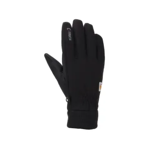 Carhartt Men's Wind Fighter Thermal-Lined Fleece Knit Cuff Gloves Black Large