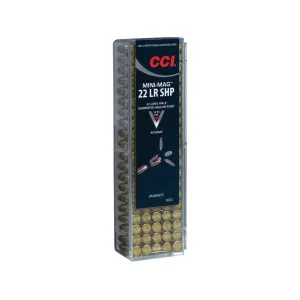 CCI Mini-Mag 22LR Ammo 40 Grain Fragmenting Hollow Point Case of 5000 (50 Boxes of 100)
