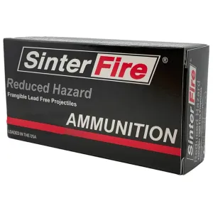 SinterFire Reduced Hazard 380 ACP Ammo 75 Grain Frangible Flat Nose Lead Free Box of 50