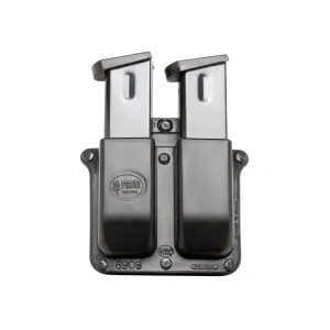 Fobus Belt Double Stack Double Magazine Pouch Ambidextrous 9mm Luger, 40 S&W Polymer Black