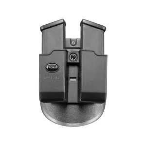 Fobus Paddle Double Stack Double Magazine Pouch Ambidextrous Ambidextrous Double Stack for Glock 45 ACP, FN FNP 45, H&K USP 45 Polymer Black