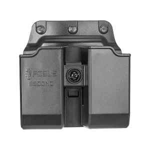 Fobus Evolution Belt Double Stack Double Magazine Pouch Ambidextrous for Glock, H&K USP 40 S&W, 9mm Polymer Black