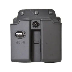 Fobus Belt Single Stack Double Magazine Pouch Ambidextrous 1911 Polymer Black