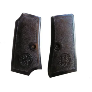 Vintage Gun Grips for Beretta 1934 Early Model, Inserts Only Polymer Black