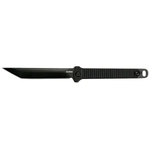Kershaw Dune Fixed Blade Knife 3.8" Tanto Point 3Cr13 Black Oxide Blade Fiberglass Reinforced Nylon (FRN) Handle Black