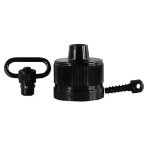 GrovTec Push Button Shotgun Magazine Cap with 1" QD Sling Swivel Benelli Super Black Eagle, SBE II, M2 12 Gauge Steel Black
