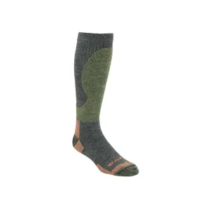 Kenetrek Men's Canada Midweight Over the Calf Socks Merino Wool Gray/Green Medium (5-8) 1 Pair