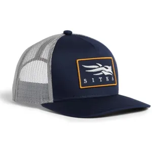 Sitka Gear Mens Icon Patch Hi Pro Trucker Hat Eclipse