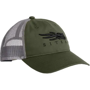 Sitka Gear Mens Icon Lo Pro Trucker Hat Olive Green